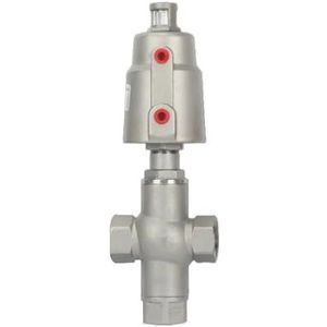 DN20 3-weg pneumatische stoelklep, 16 bar, normaal gesloten pneumatische actuator, hoekstoelventielen (Double Acting)