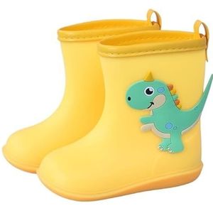 Regenschoenen for jongens en meisjes, regenlaarzen, waterdichte schoenen, antislip regenlaarzen(Color:Yellow,Size:Size 18/18cm)