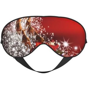 CRJSYCBYB Het Masker Slapen Oogmasker van Kerstmis Magisch Gedrukt Zacht Oogmasker Reizend Oogmasker