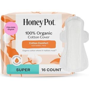 The Honey Pot Company, Niet-kruidenpads met vleugels, biologisch super, 16 stuks