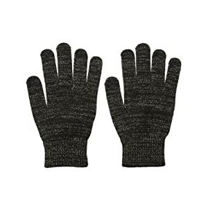 PCRUBI Smart Gloves, Zwart/Aop: goud Lurex, One Size (Fabrikant maat:ONESIZE)