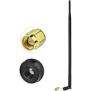 Superbat 900MHz 3G 4G Antenne 9Dbi Externe Omni Rubber Duck Antenne met RP-SMA-connector + RP-SMA Vrouwelijk naar SMA Mannelijke Adapter voor Router Beveiligingscamera Gateway Modem etc.