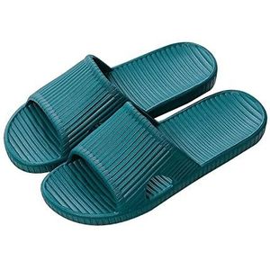 Rojeam Badslippers Uniseks Slippers voor Dames en Heren Badsandalen Zomerpantoffels Douche Schoenen, Groen, 41/42 EU