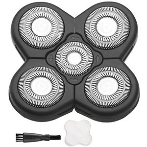 MAWAER Vervangende scheerhoofden met 5 messen, compatibel met Freedom Gold Shaver en sommige merken. 5D elektrisch scheerapparaat vervangende kop voor de meeste reguliere merken