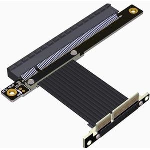 JMT 64G/bps PCI-E4.0 x4 naar x16 Verlengkabel GEN4 Stuurverlenging 1U Ondersteuning RTX3090 RX6800xt GPU (M2S-M31-TL,15CM)