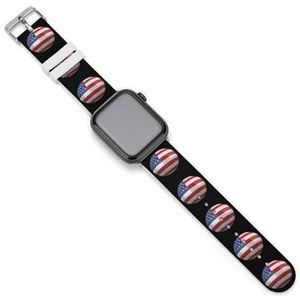 Amerikaanse voetbal bal unisex horlogeband compatibel met IWatch siliconen polsbandjes gezellige vervangende band 38 mm/40 mm