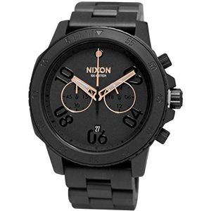 Nixon heren chronograaf kwarts horloge met roestvrij stalen armband A549-957-00