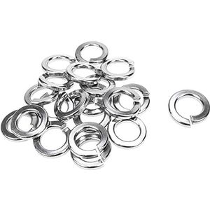 Ringen 20 stuks zilveren ring roestvrij staal platte veer borgringen mechanische eigenschappen M12-M20 bevestigingsringen(20PCS M4)