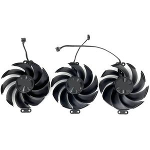 90mm TH9520B2H-PCB01 koelventilator voor Gainward voor RTX 4070 Ti 4080 4090 Phantom Phoenix voor Panther GS grafische kaartkoelerventilator(Black 3-Fan)