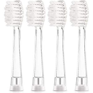 Seago SG977 SGEK6 Elektrische Tandenborstels Opzetborstels compatibel met YUNCHI K3 Kids Sonic Kindertandenborstel 4 Stuks Zachte Reserveborstels (grote borstelkoppen)