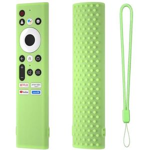 voor Skyworth 55Q20 TC9010 TC9012 RHA-T2 Afstandsbediening Siliconen Case Beschermhoes Sleeve Shell voor Kodak CAPRO Serie 4K Ultra HD LED TV Afstandsbediening (Luminous Green)