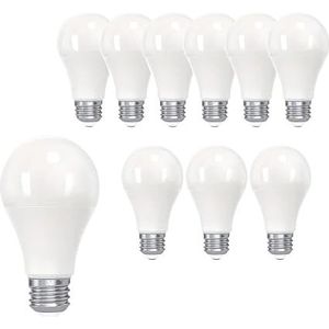 10PCS Geen Dimbare Led-lampen 220V 3W 6W 9W 12W 15W 20W E27 E14 B22 Base LED Lamp 50000 Uur Levensduur Geschikt for Keuken (Color : E27, Size : NATURAL WHITE_10 PCS_15W)