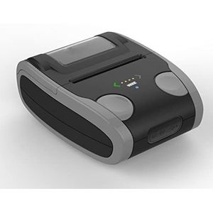 WMMNHY Android IOS Mobiele thermische label printer Mini draagbare 58 mm barcode Qr Sticker -printer for supermarkt(Gray)