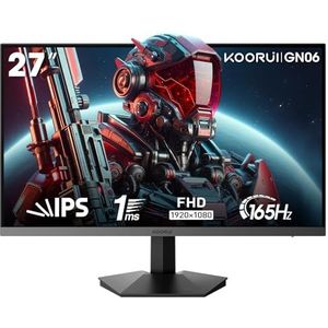 KOORUI S2721XO 27 Inch Gaming Monitor, 240Hz, OLED, QHD 1440P, 0.03ms, HDR 400, Adaptive Sync, Lifting Adjustable, VESA Mountable, HDMI/DP, Low Blue Light, 99% SRGB