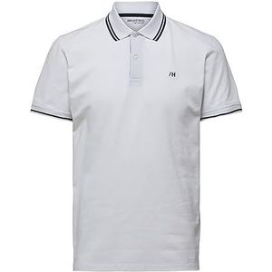 SELECTED HOMME Slhaze Sport Ss Polo W Noos Poloshirt voor heren, wit (bright white), M