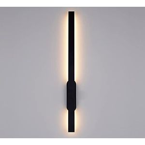 LED-wandkandelaar Zwarte wandlamp, Noordse lange strip wandgemonteerde lamp, lineaire verlichtingsarmatuur voor binnen Modern Home Decor wandlampen voor slaapkamer bed woonkamer gang