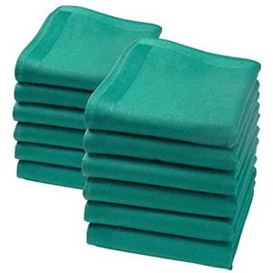 merrysquare - LILLIPUT Model - Kleine Zakdoeken - Donkergroen - 23 cm vierkant - 100% Katoen