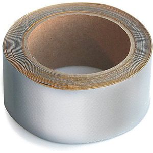 WUPSI PVC reparatietape voor alle dekzeilen en folies. Zilver, 5 Cm X 5 M