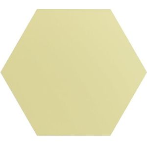 DEQORI Hexagon Wandbehang, zelfklevend 150 x 130 cm, effen kleur, beige, textielcanvas, verwijderbaar, decoratief en vormvast, voor woonkamer, kantoor, hal of kinderkamer