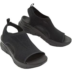 Orthopedische sandalen voor dames - zomer wasbare slingback, super comfortabele sport gebreide sandalen mesh zachte zool mode damesschoenen