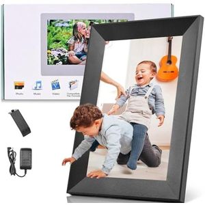 10inch WiFi Digitaal Fotolijstje 1280 * 800 IPS Touchscreen Cloud 16GB Opslag Foto Delen Via APP High Definition Scherm(No wooden frame)