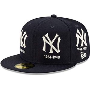 New Era 59Fifty Fitted Cap - Cooperstown New York Yankees, Donkerblauw, 57 cm