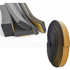 10M-2M EVA Rubber Spons Deur Raam Afdichting Strip Geluiddicht Anti-botsing Zelfklevende Tape Muur Isolatie Akoestisch Schuim-2mm x 15mm x 10m