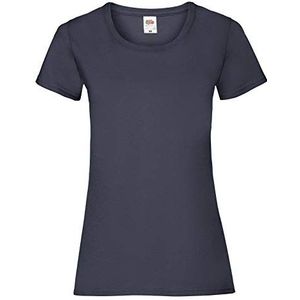 Fruit of the Loom Dames Valueweight 5 T-shirt, Blauw (Deep Navy Az), 42