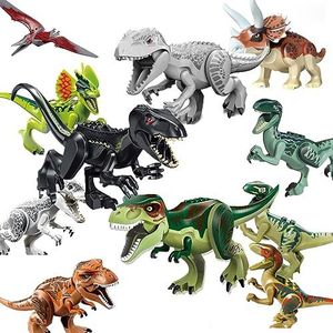 Huten 11x Dinosaurus Set (C), Jurassic Miniatuur Actiefiguren Speelgoed - Tyrannosaurus Rex Pteranodon Triceratops Set Kids Bulk Party Gunsten Gift Pack