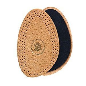 Kaps Halfix Halve Inlegzolen - Comfortabele Premium Bruining Leer en Latex Materiaal - Dempt Je Voeten & Voorkomt Blaren & Brandplekken - Hakken, Platte Schoenen, Laarzen & Nette Schoenen (35-36 EUR / Beige)