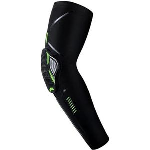 1 stuk sportpads ademende beschermingsuitrusting fietsen hardlopen basketbal voetbal volleybal voetbal scheenbeschermers (kleur: 1 stuk zwart groen, maat: XXL)