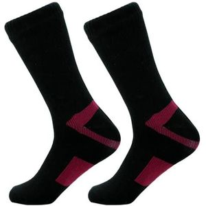 herensokken, Sokken Ademend Mid Tube Multicolor Maten 37-50 for Buitenactiviteiten(Red Black)