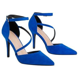 BAADCUP Sexy pumps met hoge hakken voor dames, elegant en trendy, zeer veelzijdig, blauw, 40/46 EU