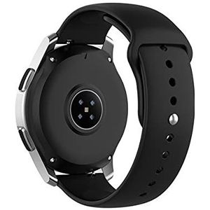Strap-it Smartwatch bandje 22mm - sport bandje geschikt voor / Galaxy Watch 3 45mm / Gear S3 Classic & Frontier - Amazfit GTR 47mm / GTR 2 / GTR 3 / GTR 4 - - zwart - Geschikt voor Samsung Galaxy Watch 41mm/42mm - 22mm