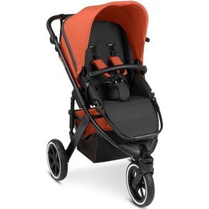 ABC Design Sportkinderwagen Salsa Run – sportieve jogger driewieler kinderwagen voor hardlopen, joggen en skaten met sportzitting, luchtbanden, geïntegreerde vering en handrem (carrood)