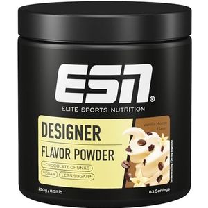 ESN Designer Flavor Powder, Vanilla Mokka, 250 g, 83 Porties - Veganistisch - Laag in Calorieën, Suikervervanger met Zoetstoffen voor Voedsel en Dranken, Perfect voor Kwark of Skyr
