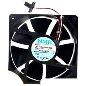 Voor NMB 4715KL-05W-B39 120x120x38mm DC 24V 0,36A industriële ventilator met dubbele kogellagers voor CNC-omvormers(Fanuc Plug)