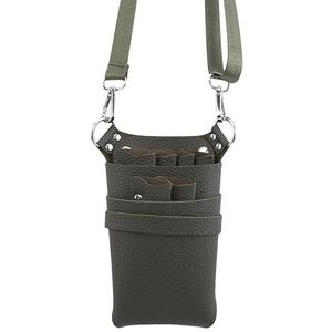 PXAMORTEL Kapperstas PU leren tas met verstelbare riem Riem for het opbergen van kappersgereedschap Scharen Clips Holster Kammen Hoge capaciteit kapperstas(1)