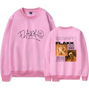 IZGVLELIHN Skinny Flakk Sweatshirt Rels B Merch Mannen Vrouwen Mode Trainingspak Unisex Trend Lange Mouw Dunne Truien, roze, XL
