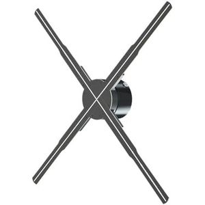 Holografische ventilator 3D-reclamemachine, ondersteuning for slimme speler, video, foto-app uploaden, holografisch licht for bewegwijzering Hoge helderheid(50cm)