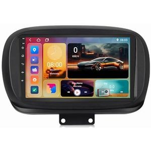 Android 15 GPS Navigation Stereo voor Fiat 500X 2014-2020 9 Inch 2 Din Car Stereo Radio met CarPlay AHD Omgekeerd beeld Bedieningselementen op het stuur(A1 1G+32G)