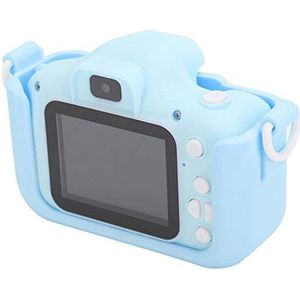 HD-Kindercamera, Digitale Kindercamera 2,0 Inch IPS-scherm USB-opladen met 32G-geheugenkaart voor 1-3 Jaar Oude Kinderen (Blauw)