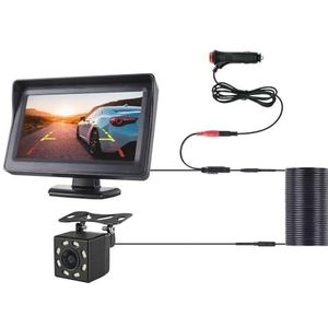 Achteruitrijcamera Auto Auto-achteruitrijcamera Voor Video-autoparkeren Fisheye-nachtzicht Met AHD-monitor 5-inch Scherm Voertuig HD-achteruitrijcamera Parkeercamera(Size:430B-CL-8LED-6M)