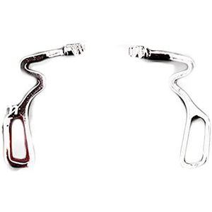 Neuskussentje Houder ， Neuspadhouder, vervangende metalen neuspadhouder, neusbrug, 1 paar zilveren metalen plug-in neuspads for brillen