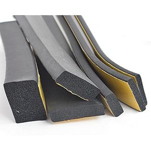 Rubber Zelfklevende Spons Afdichtstrip Breedte 8~50 mm Dik 2~10 mm EVA Zwart Schuim Anti-collision Seal Pakking-Breedte 25 mm Dik 3 mm, 10 Meter