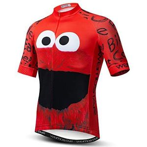JPOJPO Mannen Wielertrui Fiets Korte Mouwen Ademend, Sneldrogend Fietsen Shirt