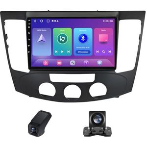 Android autoradio 2 Din geldt voor Hyundai Sonata NF 2008-2010 met Draadloze Carplay Android Auto GPS Navi WiFi 9 inch met Bluetooth+ Achteruitrijcamera/Stuurwielbediening(A,C10 Pro)
