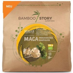Maca-mix, BAMBOO STORY | geel + rood + zwart | 100% Peru | ruw poeder | biologisch | 900 g | 100% zuiver |