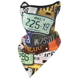 JIUTY Kentekenplaat gezichtsbedekkende sjaal, ademend voor hardlopen, kamperen, klimmen