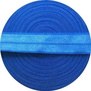 10/15/20/25mm elastisch lint veelkleurige vouw over spandex elastische band voor het naaien van kanten rand tailleband kledingaccessoire-blauw-10mm-2yards